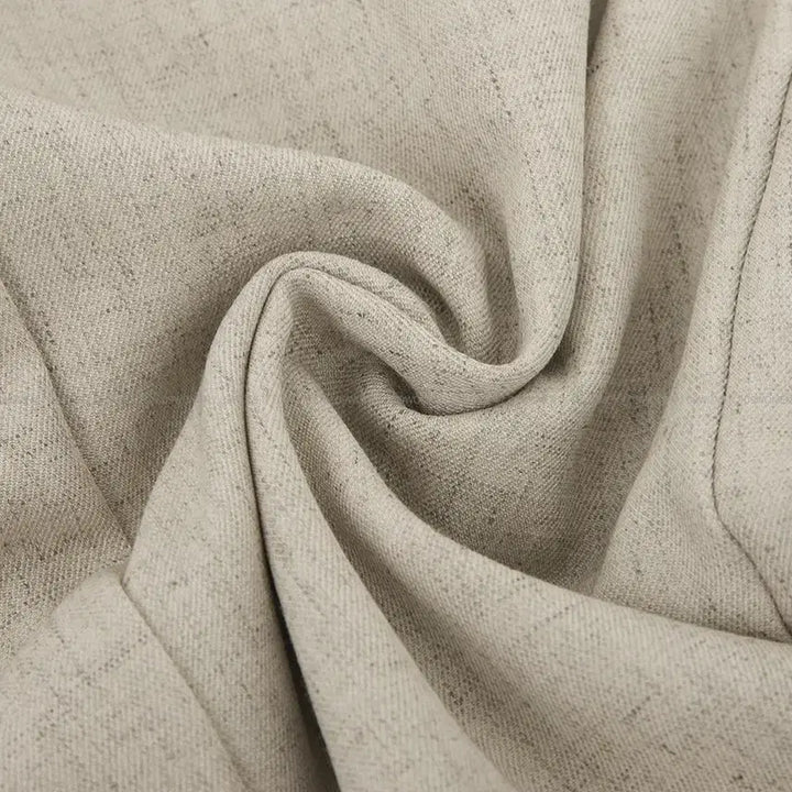 [BUNJANG] Big Size Linen Short Sleeve Jacket / 빅사이즈/ 노카라 린넨 반팔 자켓