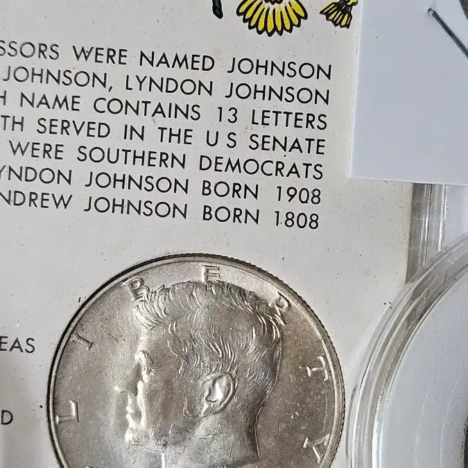 [BUNJANG] 1964 Kennedy Half Dollar Silver Coin Set / 1964 케네디하프 은화5개