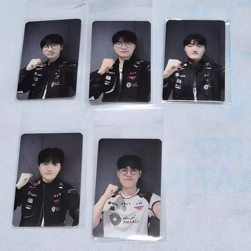 [SOLD OUT] T1 LCK 티원존 포토카드+슬로건 일괄 양도