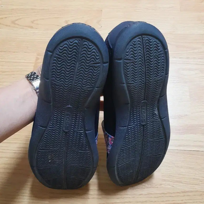 [BUNJANG] Crocs Navy Flower Mary Jane Flats 240 / 크록스 네이비 플라워 여성 메리제인 단화 240