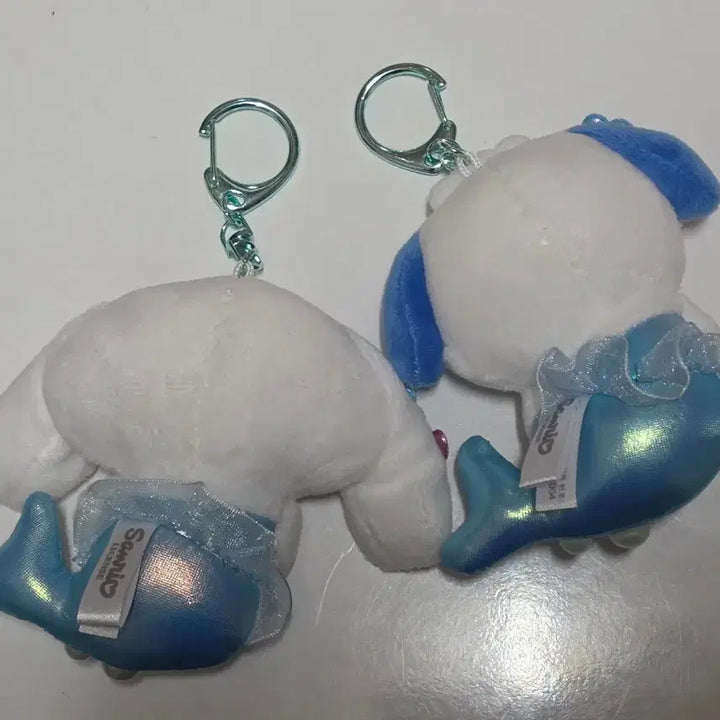 [BUNJANG] Sanrio Cinnamoroll &amp; Pochacco Mermaid Keychain Set / 산리오 시나모롤 포차코 머메이드 키링 2개 세트