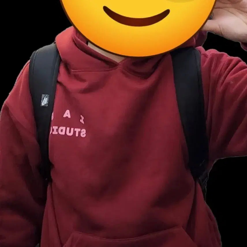 [BUNJANG] IAPP STUDIO Raspberry Hoodie L / 아이앱 스튜디오