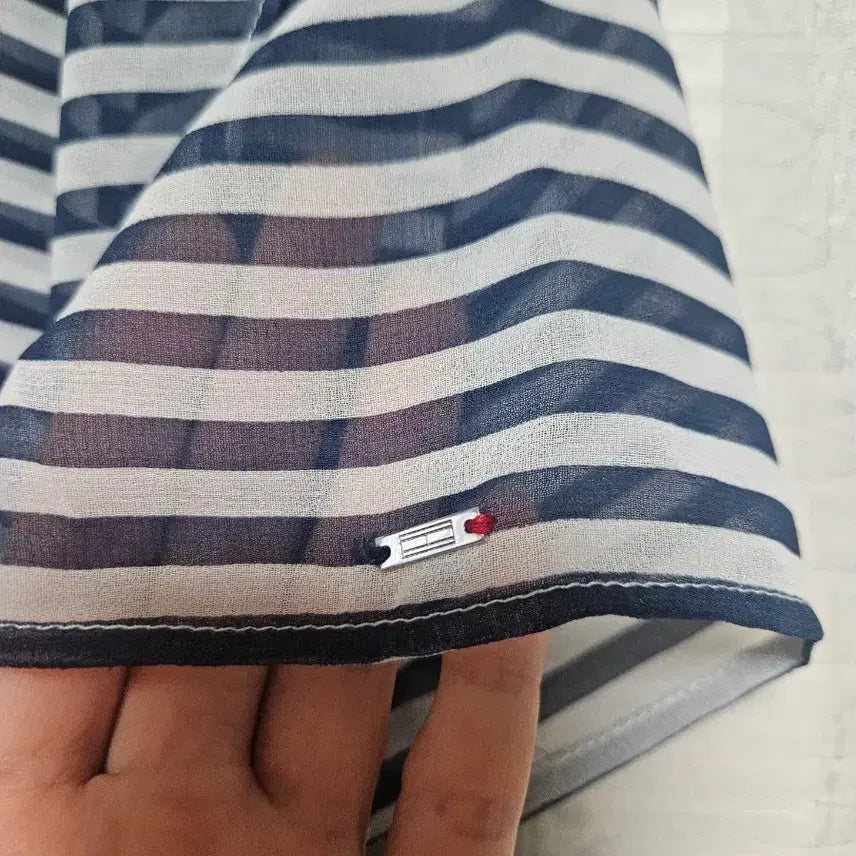[BUNJANG] Tommy Hilfiger Striped Midi Dress / 타미힐피거 스트라이프 반팔 원피스