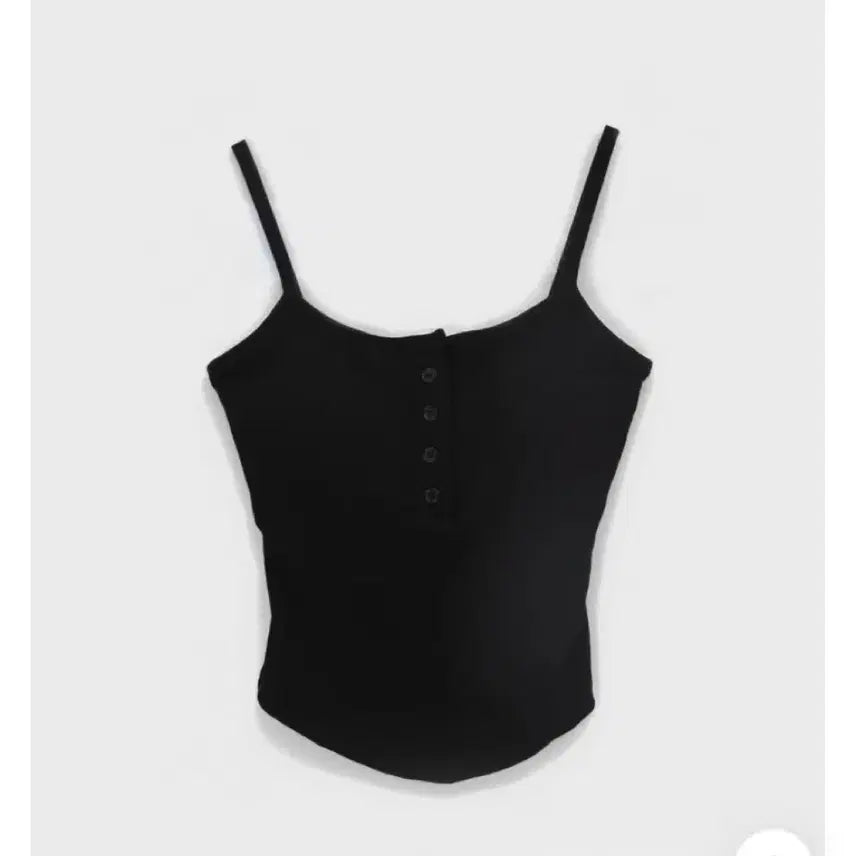 [BUNJANG] Black Up Ribbed Sleeveless Top with Built-in Cups / 블랙업 골지 나시 슬리브리스