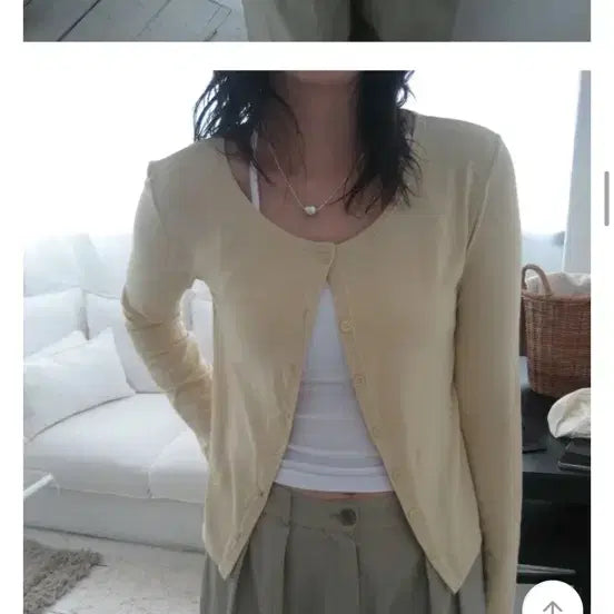 [BUNJANG] Near Azit Salt Summer Cardigan Yellow / *top 니어아지트 솔트 썸머 가디건 옐로우