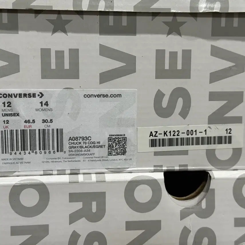 [BUNJANG] 꼼데가르송 컨버스 척테일러 하이 305mm 새상품 / 꼼데가르송 컨버스 척테일러 하이 305mm 새상품