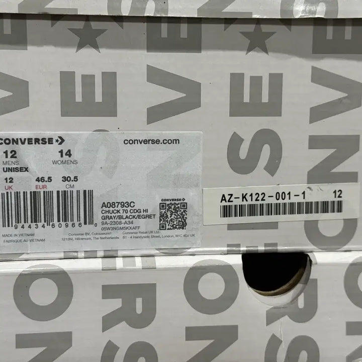 [BUNJANG] 꼼데가르송 컨버스 척테일러 하이 305mm 새상품 / 꼼데가르송 컨버스 척테일러 하이 305mm 새상품