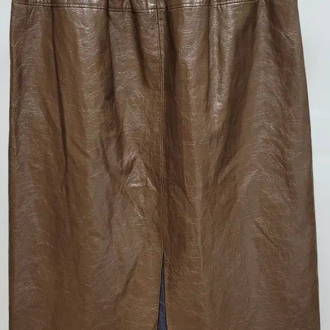 [BUNJANG] VOICES Brown Eco Leather Long Skirt / VOICES 브라운 에코 레더 롱 스커트 67-98