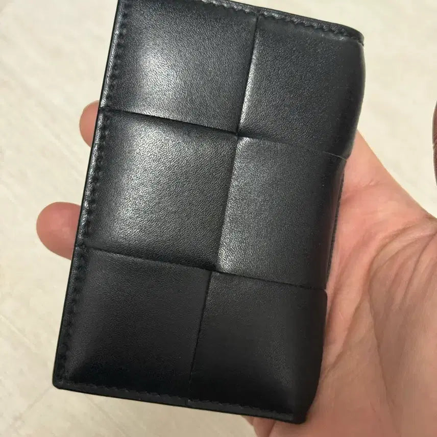 [BUNJANG] Bottega Veneta Flap Card Case Black / 보테가베네타 플랩 카드 케이스 블랙 S급 중고