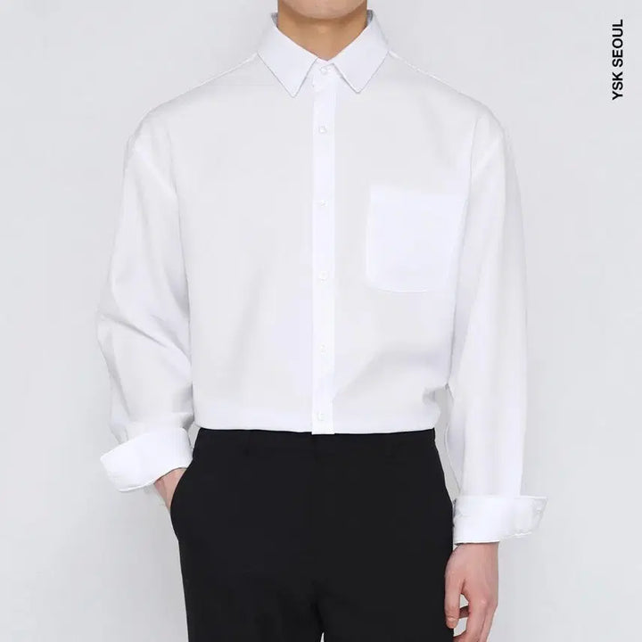 [BUNJANG] YSK SEOUL White Oversized Shirt / YSK SEOUL 화이트 오버핏 셔츠 판매합니다
