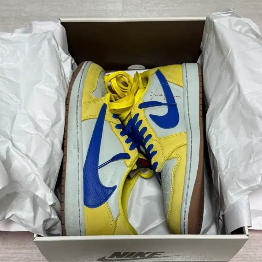 [BUNJANG] Nike Air Scott Jordan 1 Low OG Canary Sneakers / 나이키 에어 스캇 조던1 로우 OG 카나리 280
