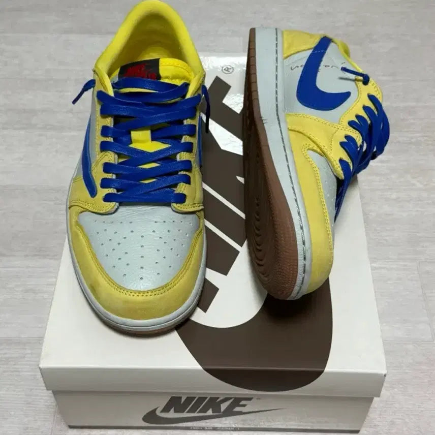 [BUNJANG] Nike Air Scott Jordan 1 Low OG Canary Sneakers / 나이키 에어 스캇 조던1 로우 OG 카나리 280