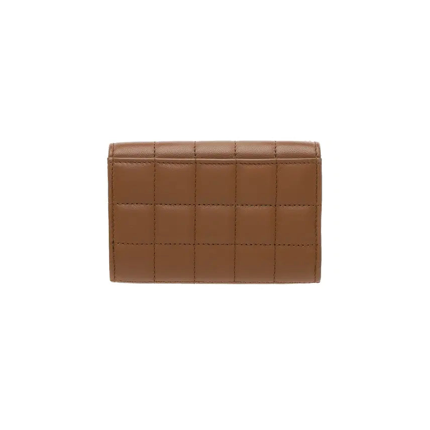 [BUNJANG] Saint Laurent Carree Card Holder Brown Leather / 생로랑 까레 카드지갑