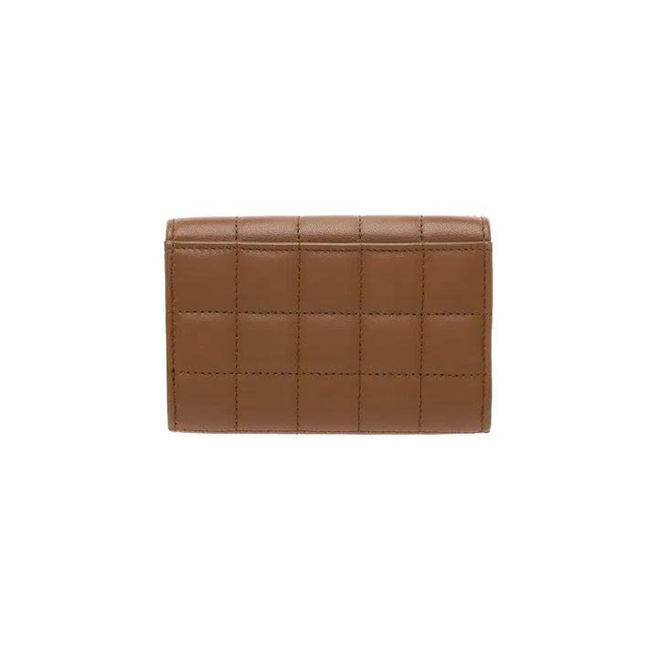[BUNJANG] Saint Laurent Carree Card Holder Brown Leather / 생로랑 까레 카드지갑