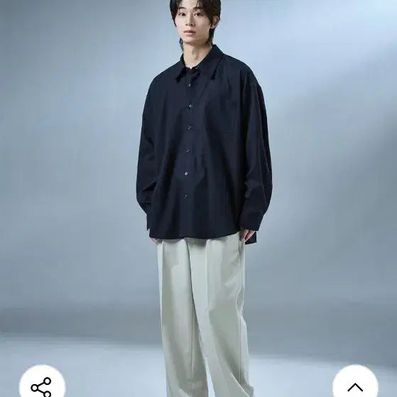 [BUNJANG] Drawfit Linen Blend Oversized Shirt XL / 오정규 드로우핏 마혼방 오버핏 셔츠XL/새제품/택포