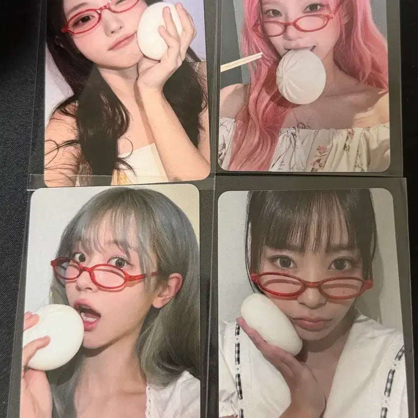 [BUNJANG] Qwer Mini Record Fansign Photocard (Mandu Ver.) / (Set) Qwer 미니레코드 대면 팬싸인회 포토카드 안경만두ver 양도