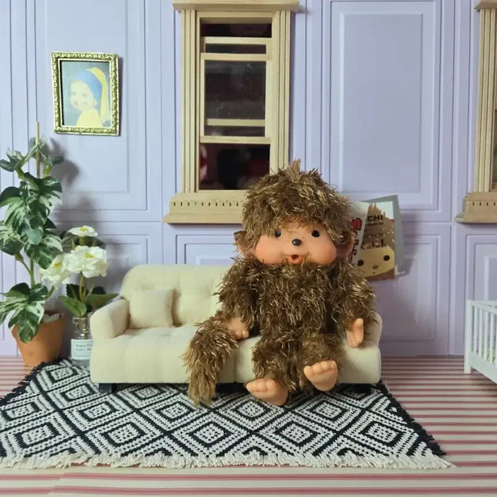 [BUNJANG] Shinzi Katoh Monchhichi Keychain (Rare) / 초희귀 레어템 고전 신지카토 몬치치 키링