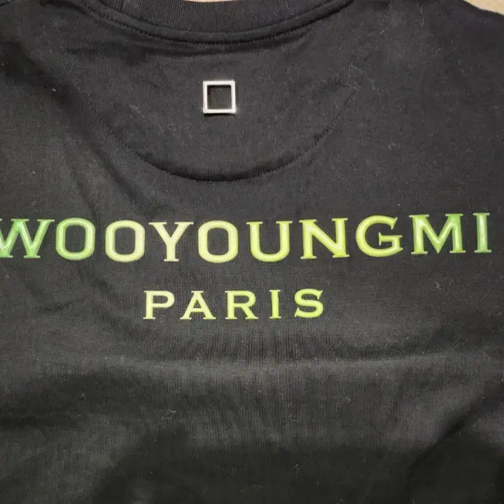 [BUNJANG] Wooyoungmi Paris Logo Black T-shirt / 우영미 파리 로고 블랙 반팔 티셔츠