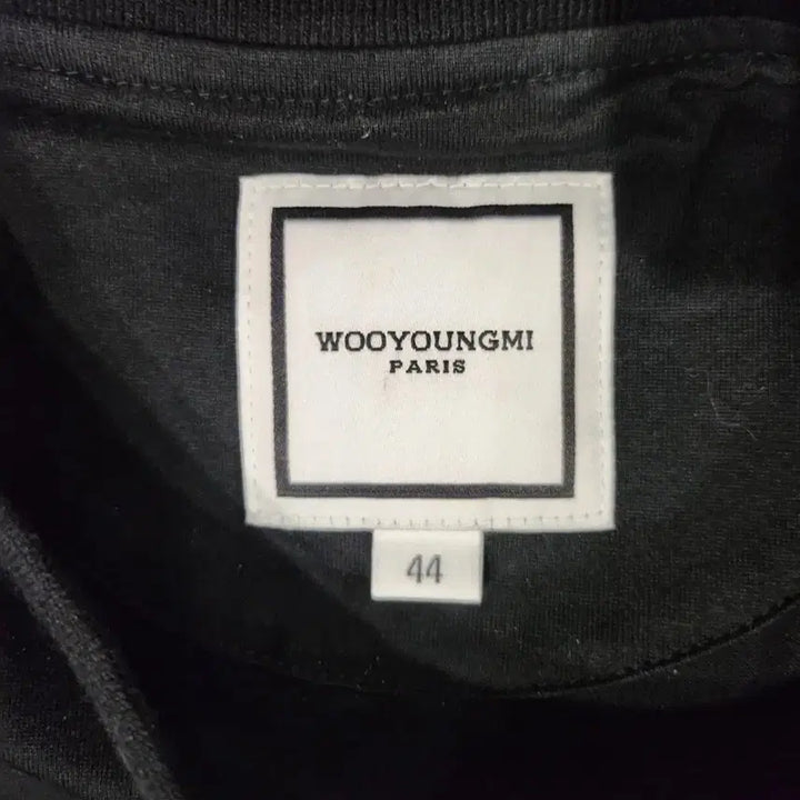 [BUNJANG] Wooyoungmi Paris Logo Black T-shirt / 우영미 파리 로고 블랙 반팔 티셔츠