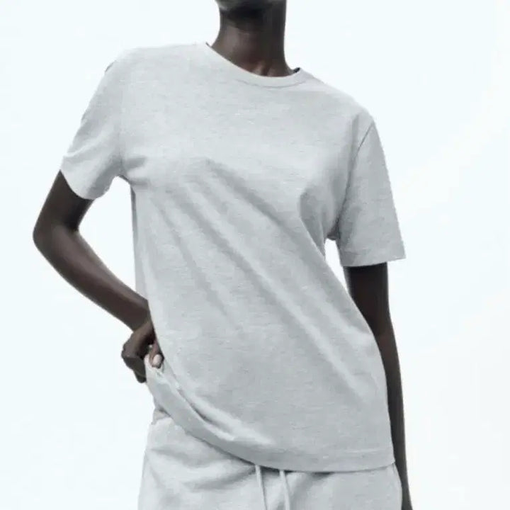 [BUNJANG] ZARA Gray Short Sleeve T-shirt / 자라 회색 반소매 티셔츠
