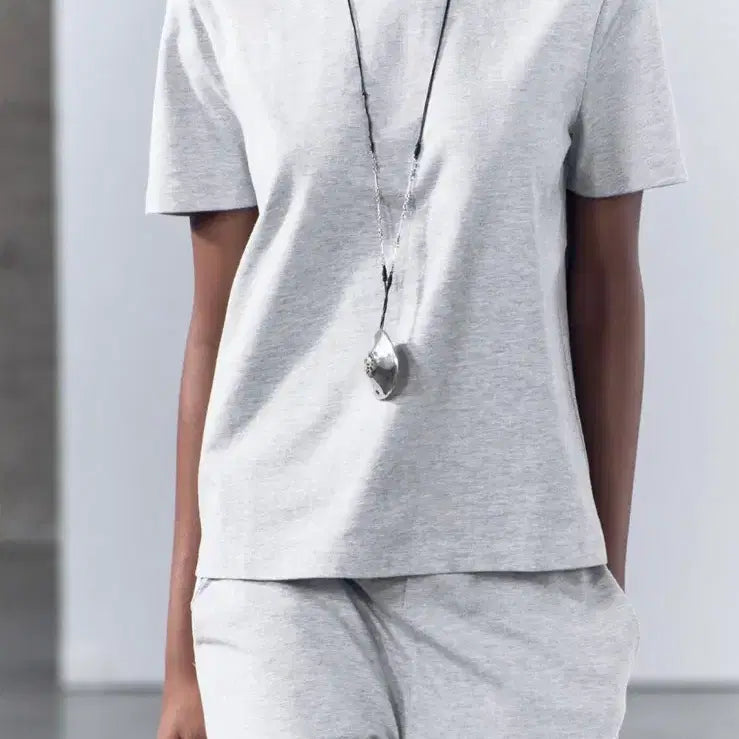 [BUNJANG] ZARA Gray Short Sleeve T-shirt / 자라 회색 반소매 티셔츠