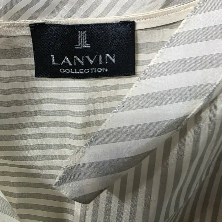 [BUNJANG] LANVIN Striped Tunic Shirt / 한섬 LANVIN 랑방 스트라이프 튜닉 셔츠