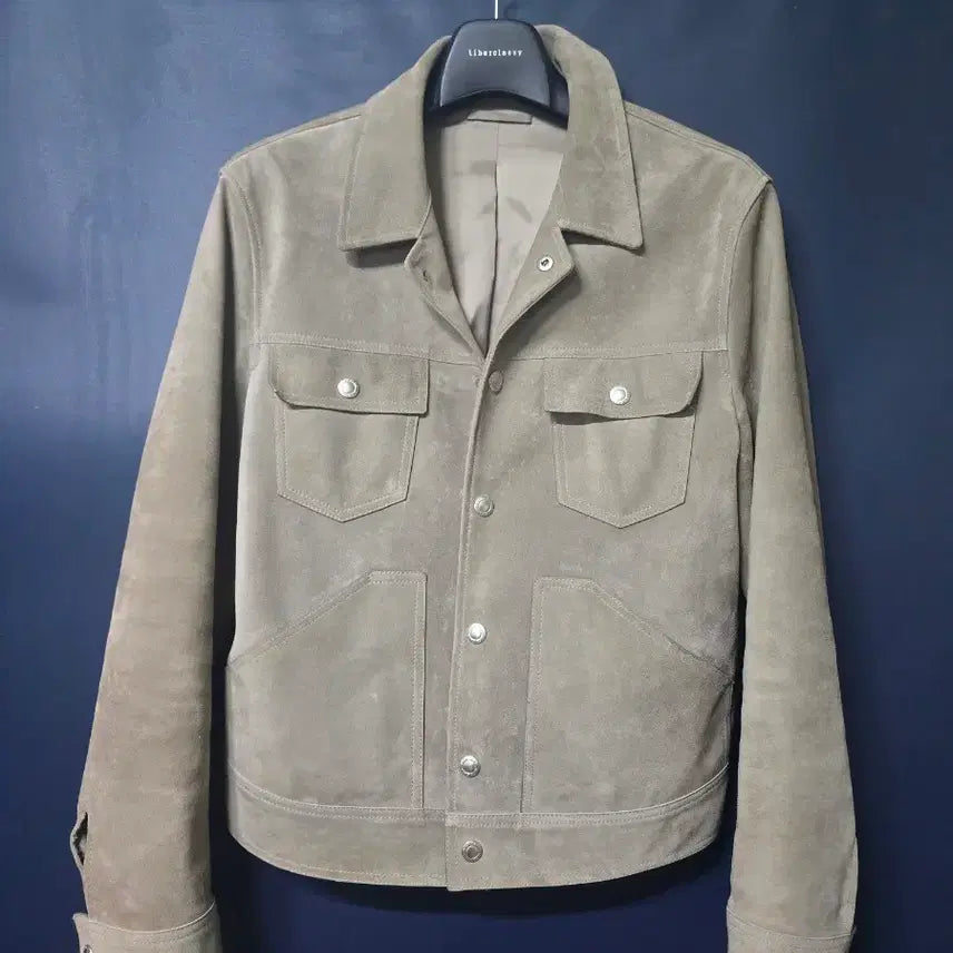 [SOLD OUT] (퓨에르옴므)톰포드 ST 베이비카프 캐시미어 스웨이드자켓 베이지 L100