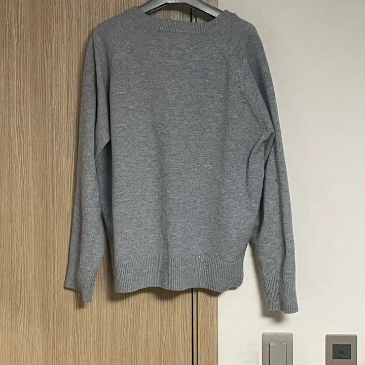 [BUNJANG] NODEUE Round Neck Cardigan - Grey / 노드유 가디건