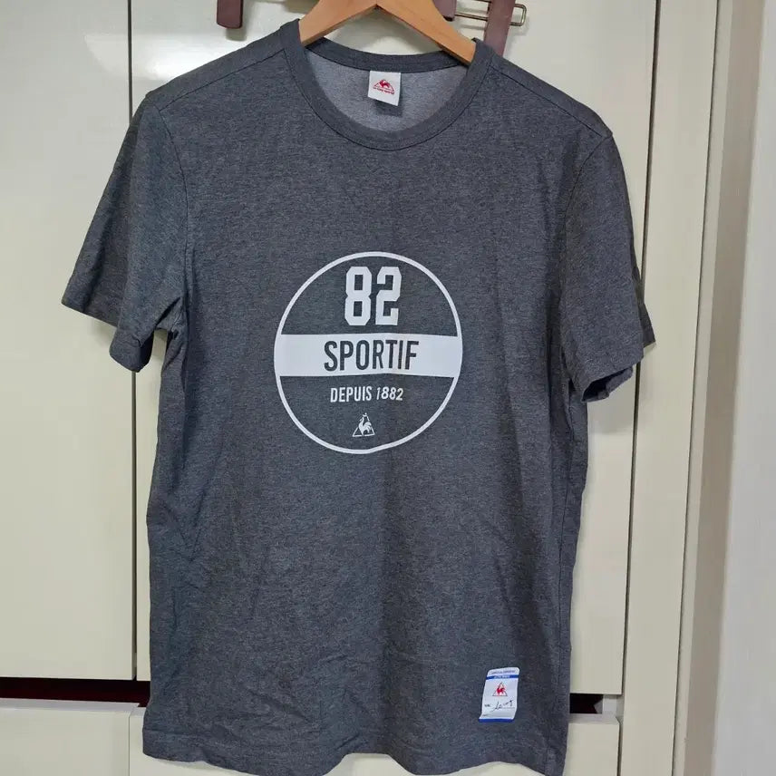 [BUNJANG] Le Coq Sportif Gray Short Sleeve T-shirt (Size 100) / 르꼬끄 스포르티브 그레이 반팔 티셔츠 100
