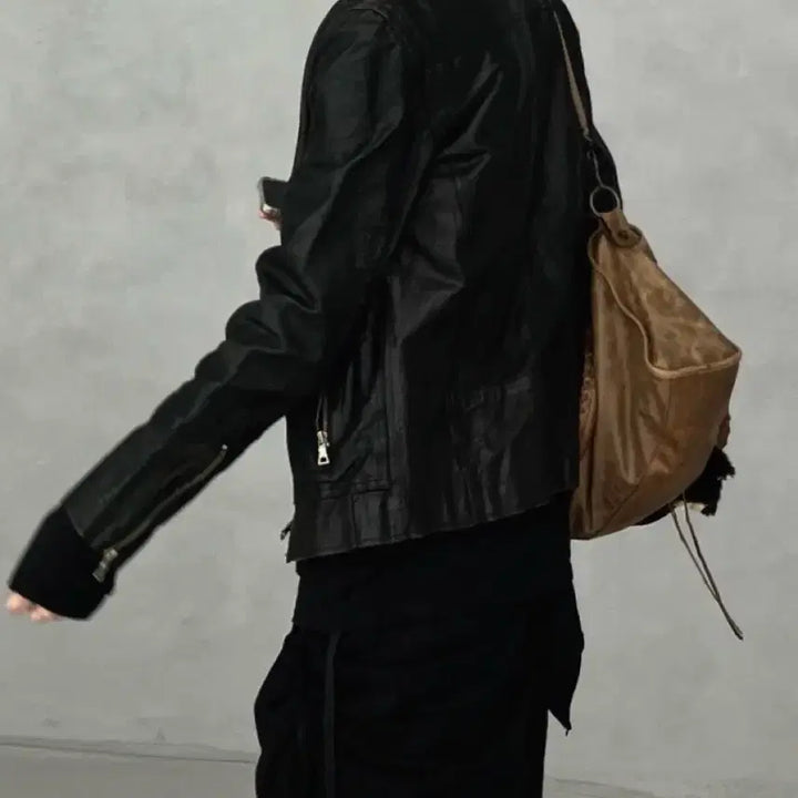 [BUNJANG] Balmain Vintage Leather Jacket / 발망 레더 가죽 자켓 (빈티지)