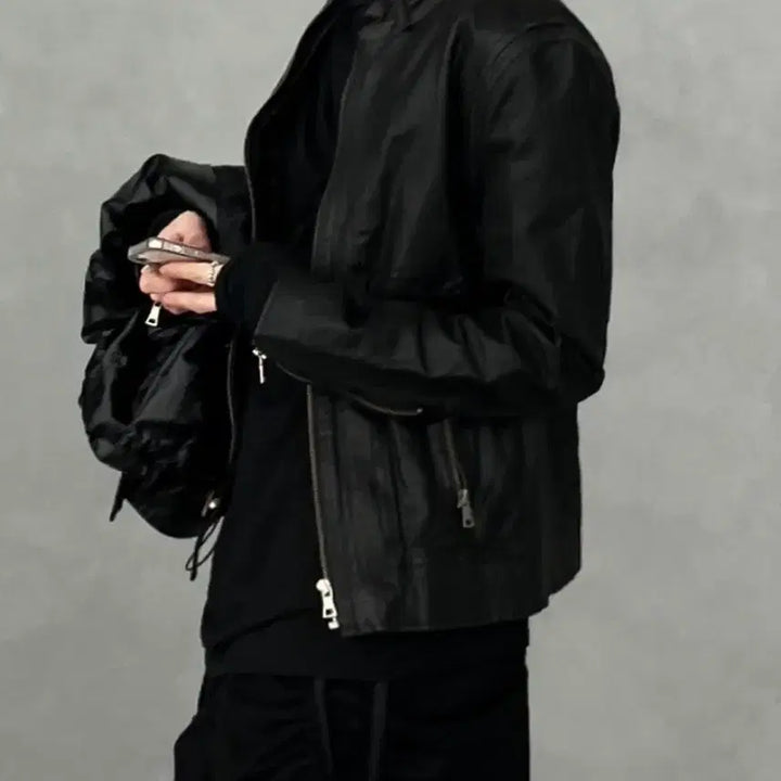 [BUNJANG] Balmain Vintage Leather Jacket / 발망 레더 가죽 자켓 (빈티지)