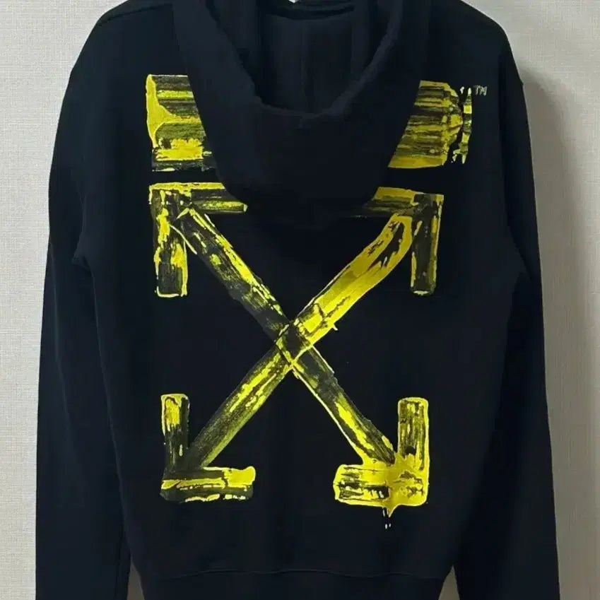 [SOLD OUT] (네고가능)오프화이트 아크릴 애로우 후드티 블랙 M
