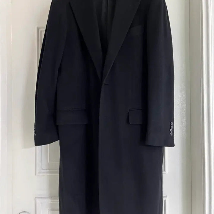 [SOLD OUT] 안드레아서울 링자켓 울캐시미어 싱글코트 블랙 50