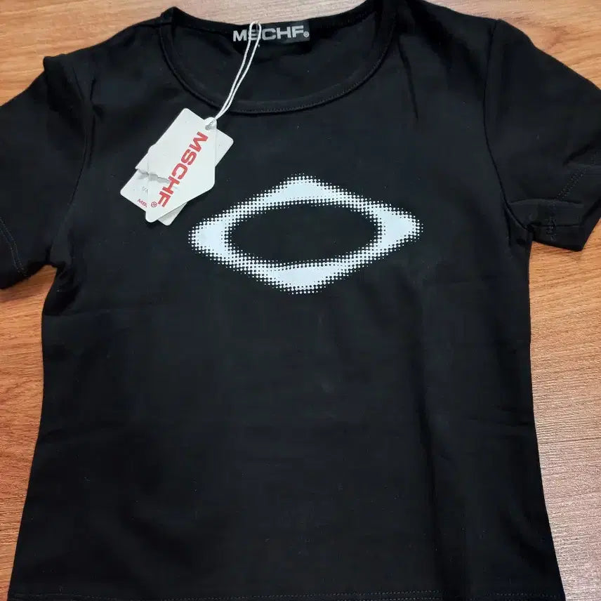 [BUNJANG] Mischief Rhombus Blur T-shirt (Black, S) / 미스치프 롬버스 블러 반팔 티셔츠 s 새상품