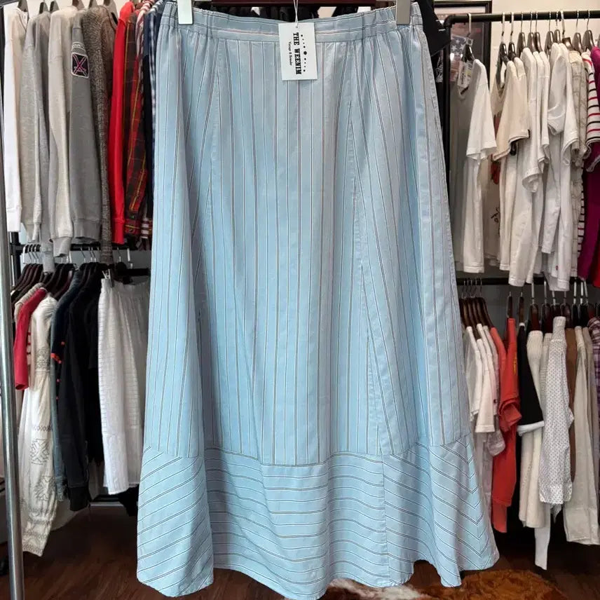 [BUNJANG] Japanese Vintage Stripe Long Skirt / 일본빈티지 스트라이프 롱 스커트