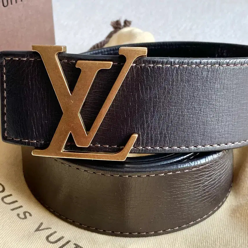 [BUNJANG] Louis Vuitton Utah Belt - Brown (Size 90) / 루이비통 유타 벨트 진브라운(90사이즈)
