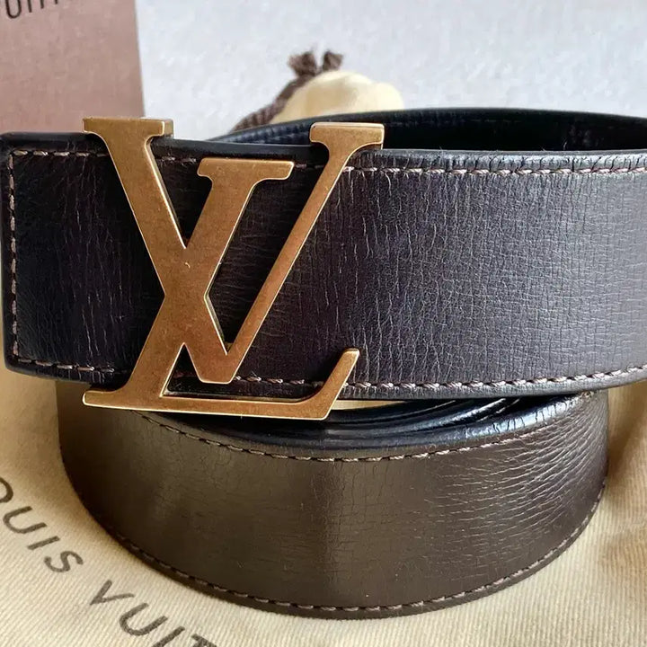 [BUNJANG] Louis Vuitton Utah Belt - Brown (Size 90) / 루이비통 유타 벨트 진브라운(90사이즈)