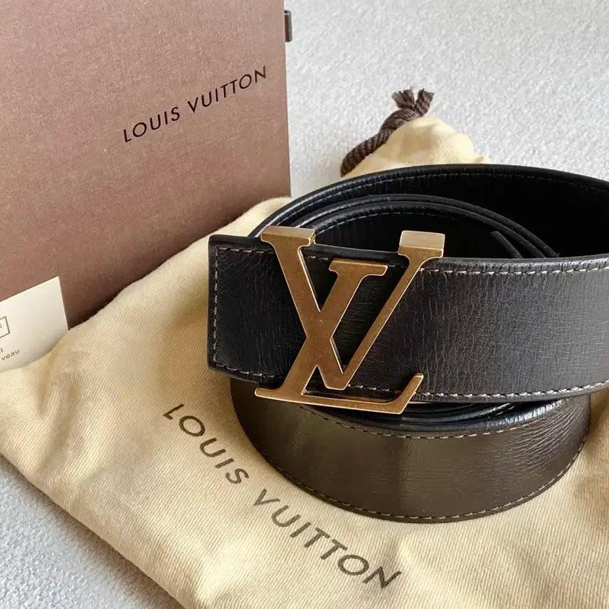 [BUNJANG] Louis Vuitton Utah Belt - Brown (Size 90) / 루이비통 유타 벨트 진브라운(90사이즈)