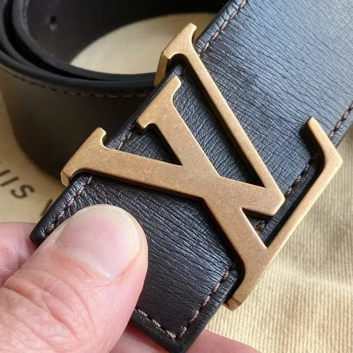 [BUNJANG] Louis Vuitton Utah Belt - Brown (Size 90) / 루이비통 유타 벨트 진브라운(90사이즈)