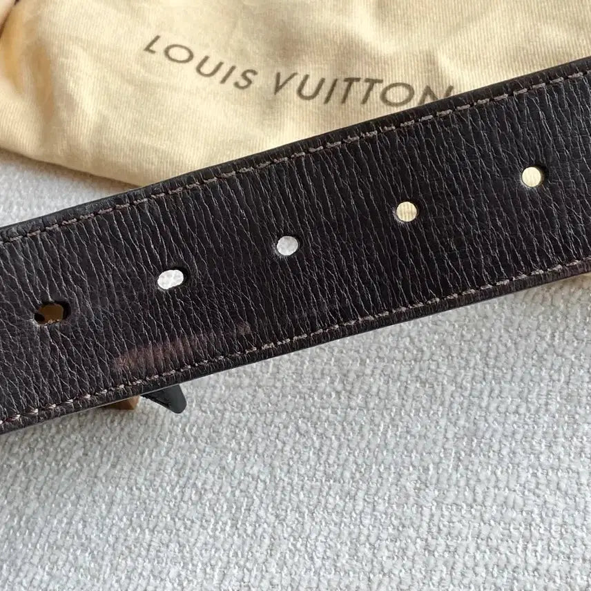 [BUNJANG] Louis Vuitton Utah Belt - Brown (Size 90) / 루이비통 유타 벨트 진브라운(90사이즈)