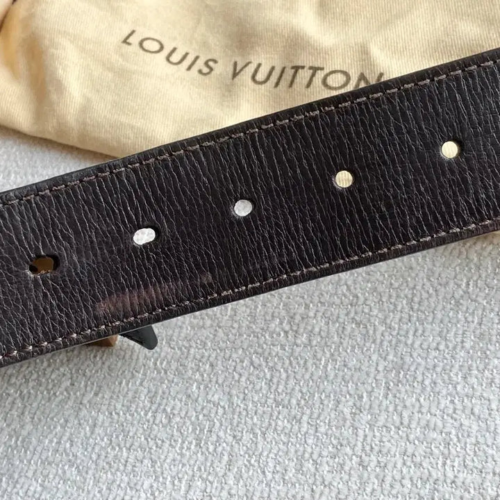 [BUNJANG] Louis Vuitton Utah Belt - Brown (Size 90) / 루이비통 유타 벨트 진브라운(90사이즈)