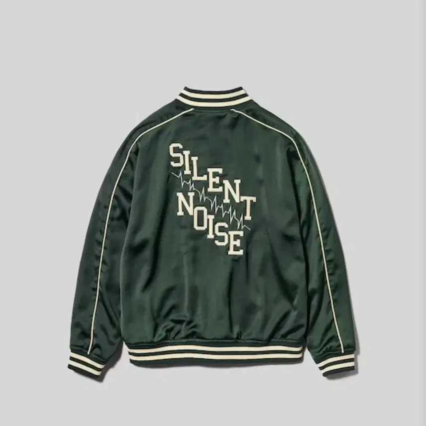 [BUNJANG] GU Undercover Satin Rib Blouson Jacket / [3XL/다크그린] GU 언더커버 새틴 리브 블루종