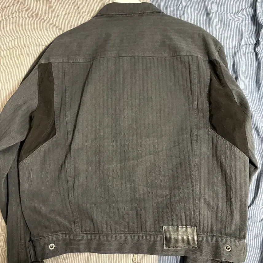 [BUNJANG] Polytelu HBT House Trucker Jacket Ink Black (2) / 폴리테루 hbt 집 트러커 자켓 잉크블랙 (2) 팝니다.