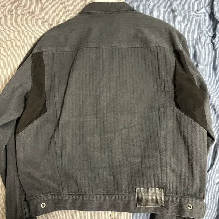 [BUNJANG] Polytelu HBT House Trucker Jacket Ink Black (2) / 폴리테루 hbt 집 트러커 자켓 잉크블랙 (2) 팝니다.