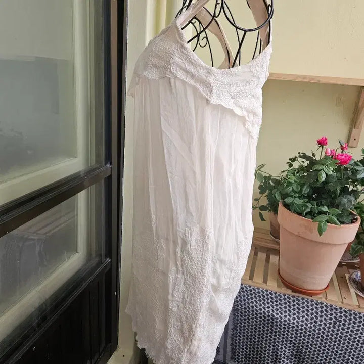 [BUNJANG] Osecccon Chiffon Lace Dress / 오즈세컨 쉬폰레이스원피스