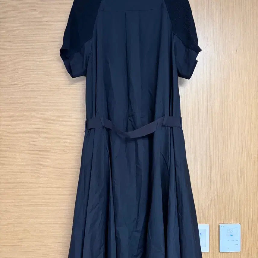 [SOLD OUT] [3] 사카이 포플린 믹스 니트 원피스 블랙