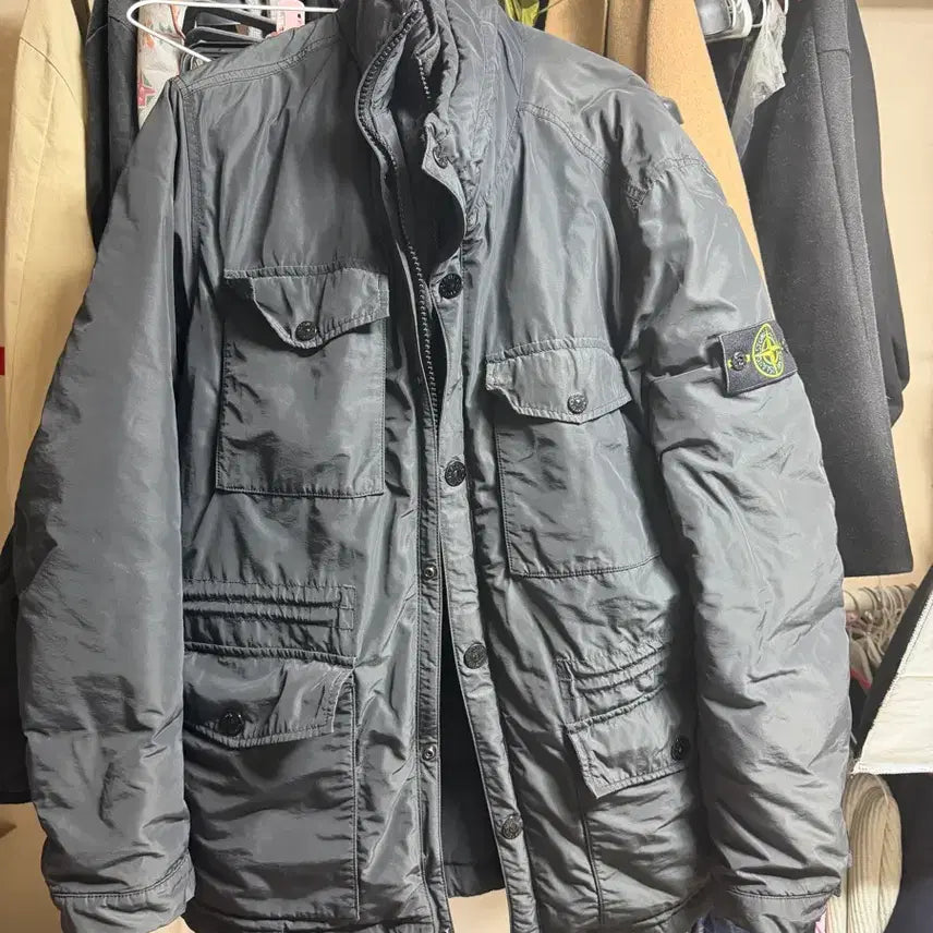 [BUNJANG] 스톤아일랜드 이중집업 자켓 블랙 L사이즈 팝니다 / 스톤아일랜드 이중집업 자켓 블랙 L사이즈 팝니다