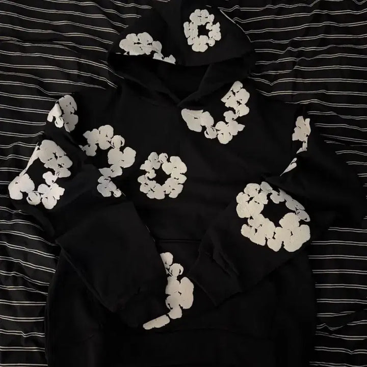 [BUNJANG] Denim Tears Black Hoodie L / 정품) 데님티어스 블랙 후드티 L