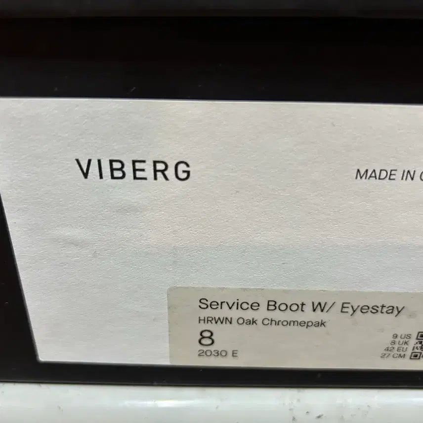 [BUNJANG] Viberg Service Boot Oak Chromepack / [바이버그] Service Boot Oak Chromepack
