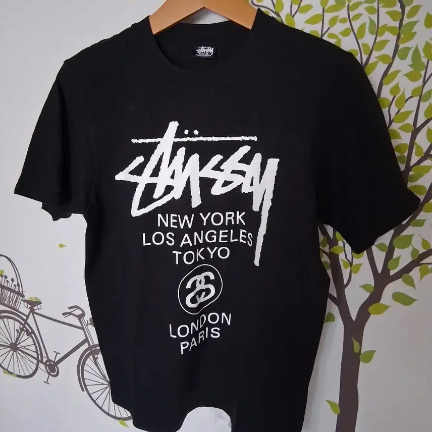 [SOLD OUT] 스투시 월드투어 반팔 티셔츠 블랙 s